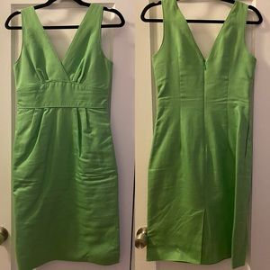 J. Crew geeen sheath dress